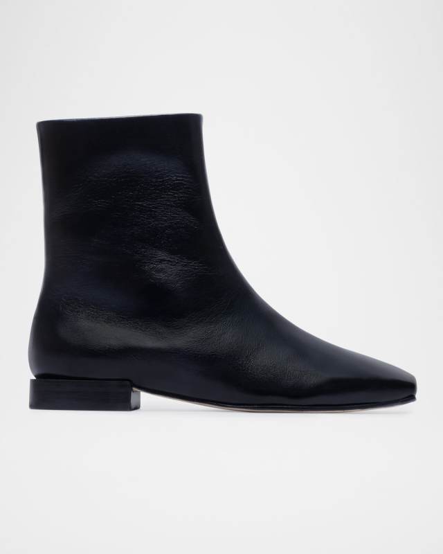 Belfast Leather Ankle Booties